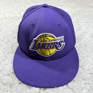 Vintage Los Angeles Lakers Hat Cap Fitted Mens 7 7/8 NBA New Era 59FIFTY Y2K